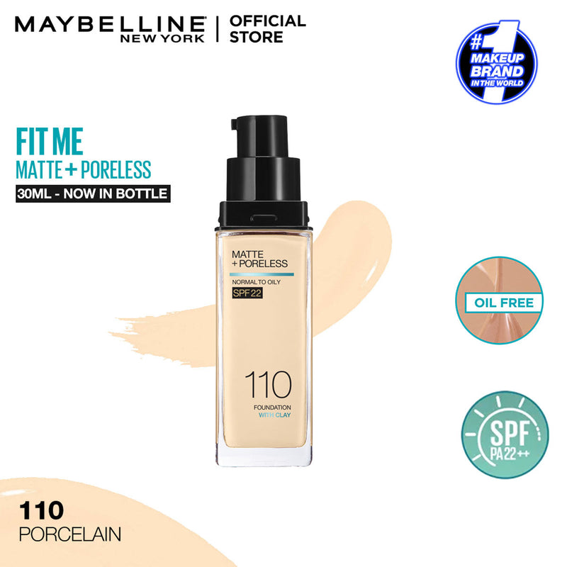 Maybelline - Fit Me Matte + Poreless Liquid Foundation-Extra coverage